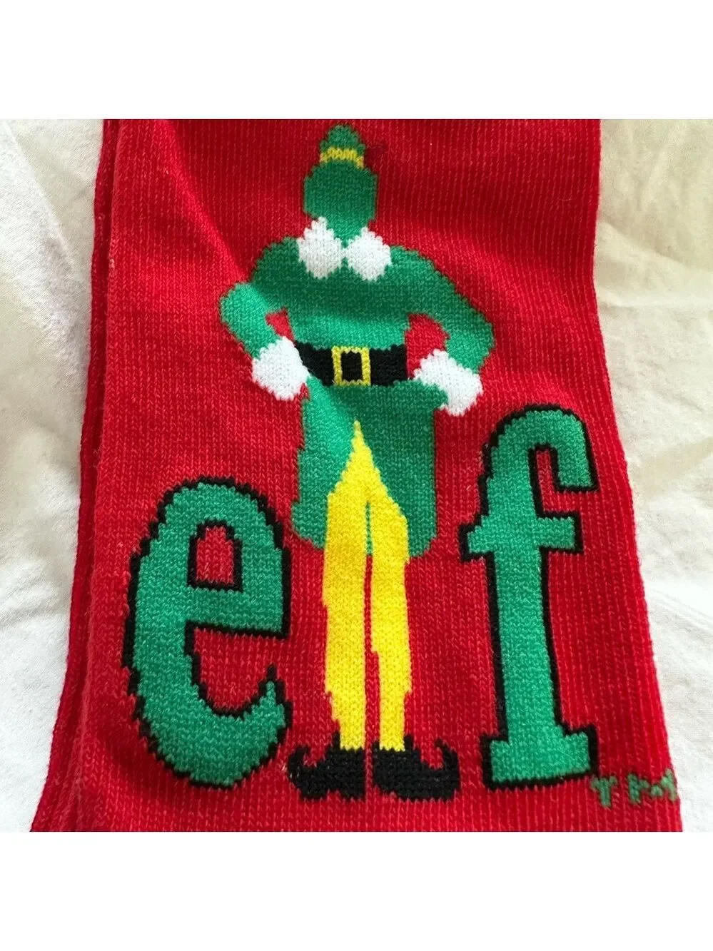 ELF Festive Red and Green Socks